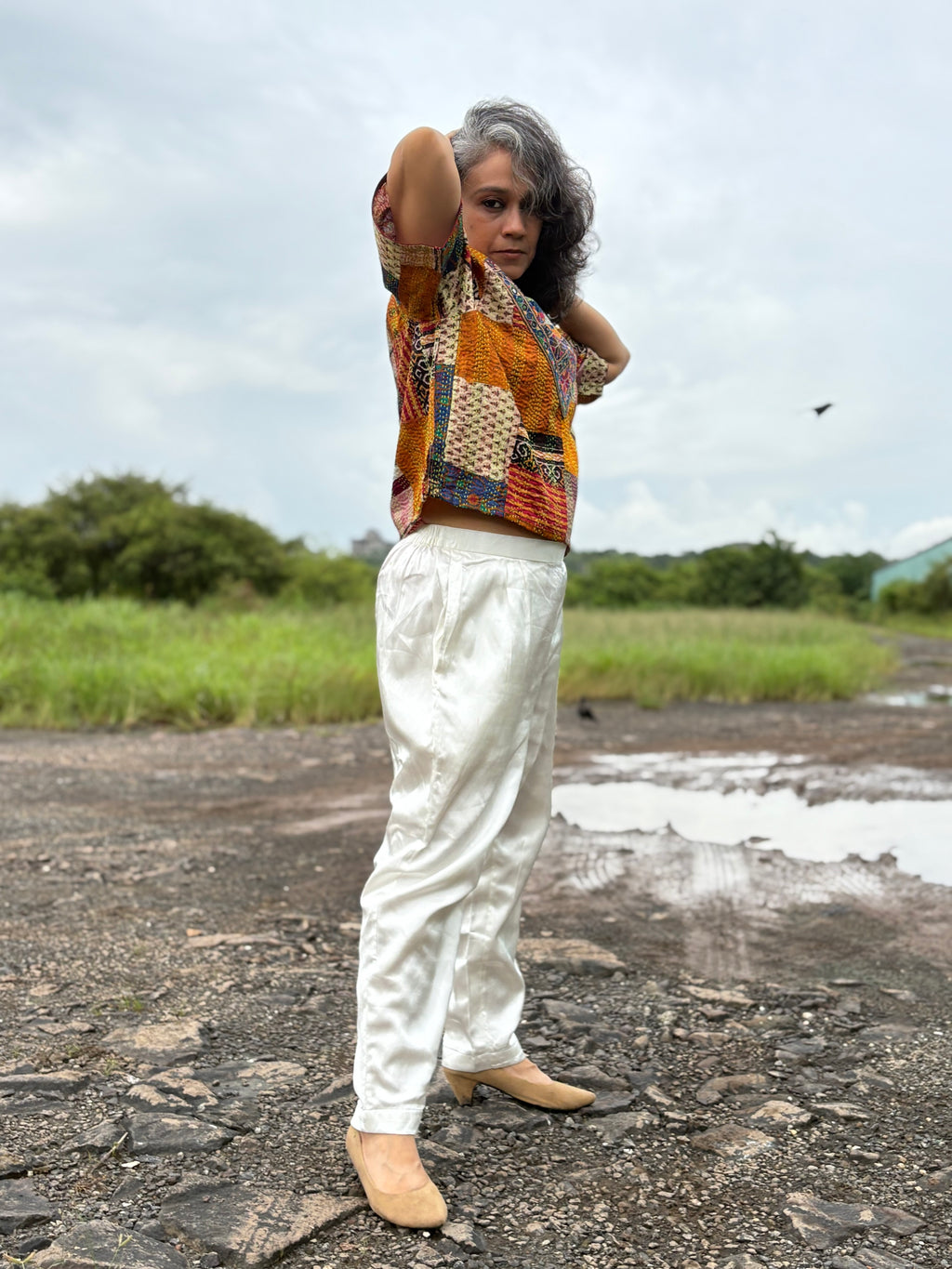 Trikone Kantha Coord set