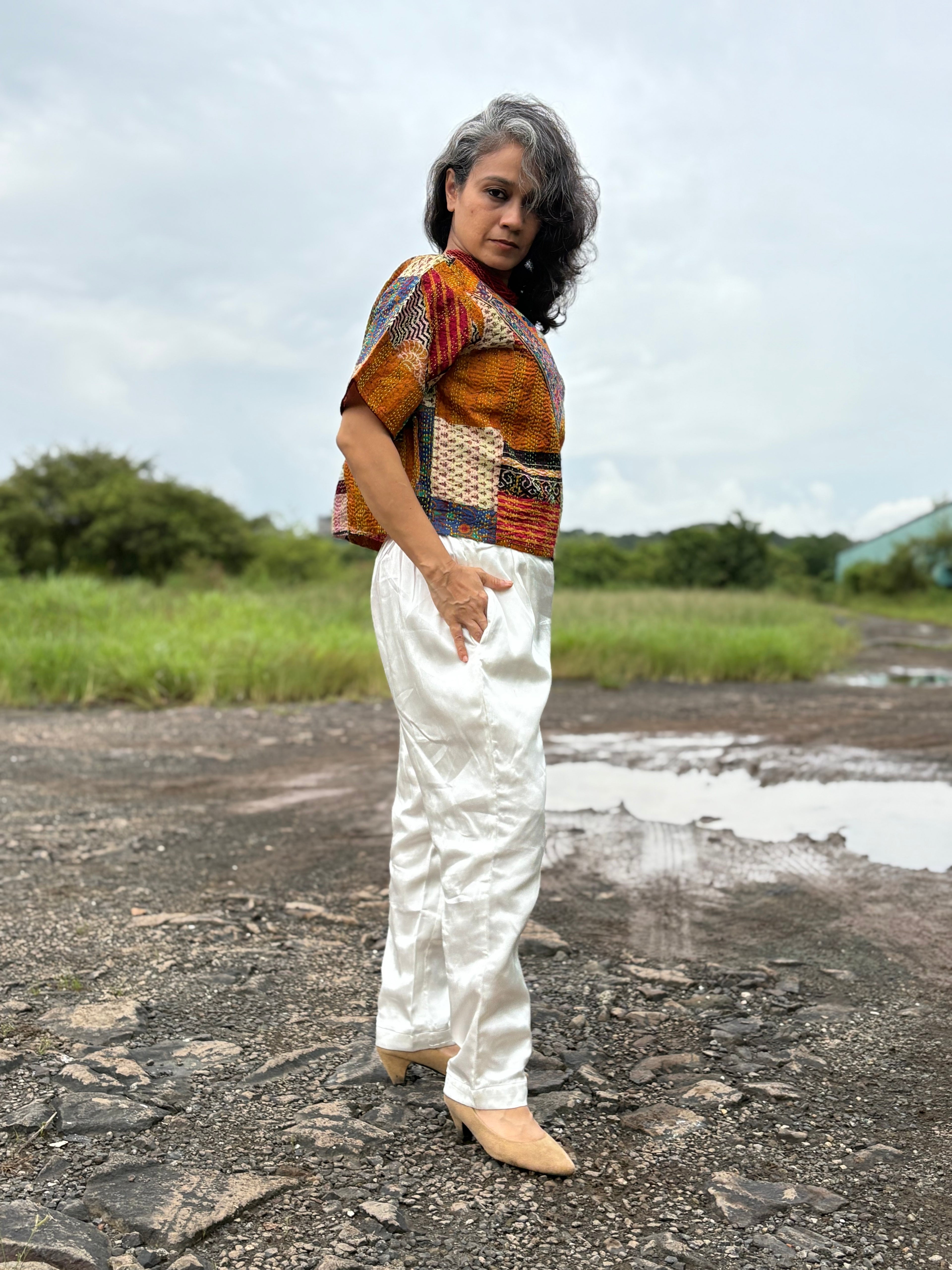 Trikone Kantha Coord set