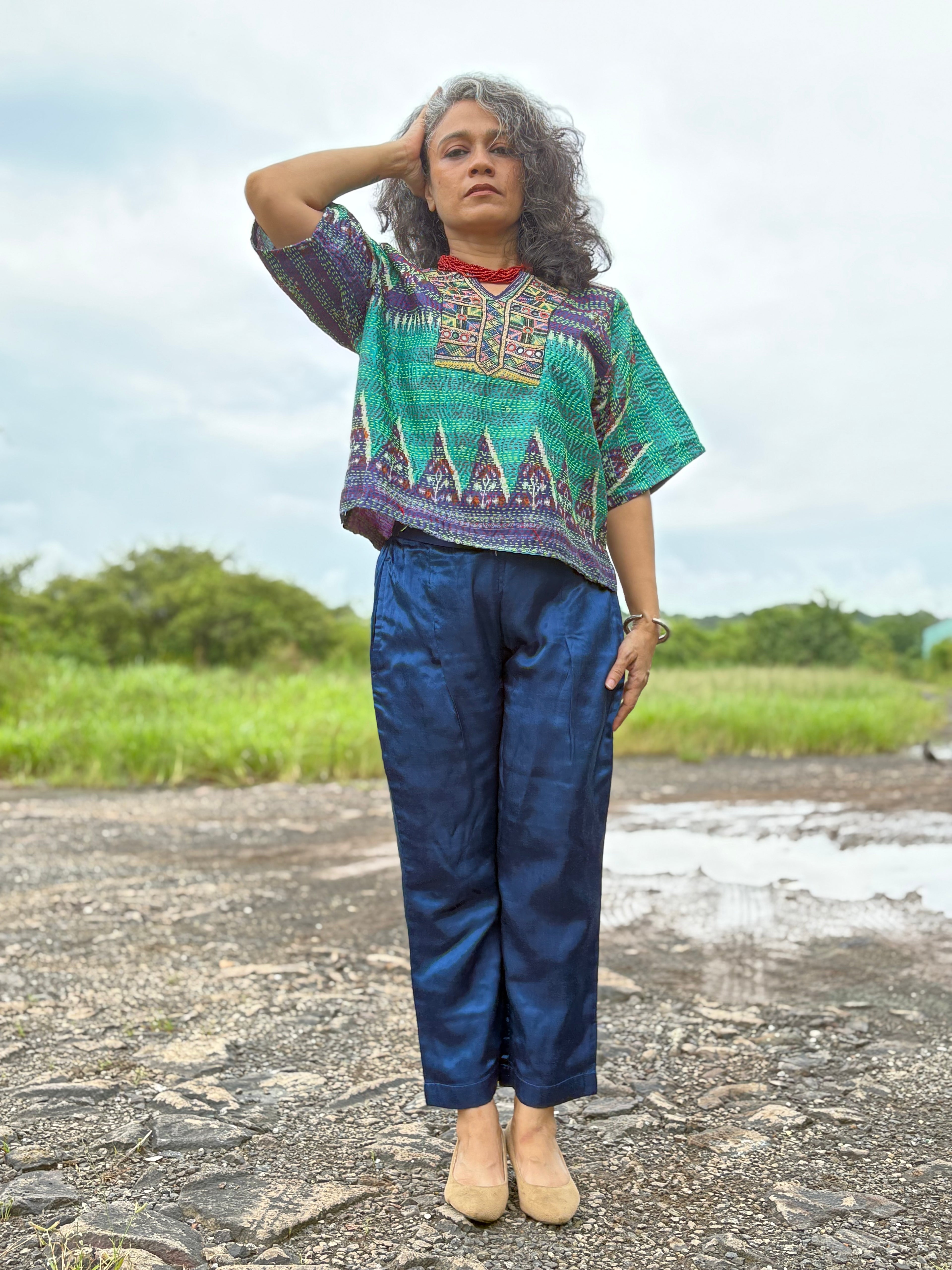 Temple Kantha Coord Set