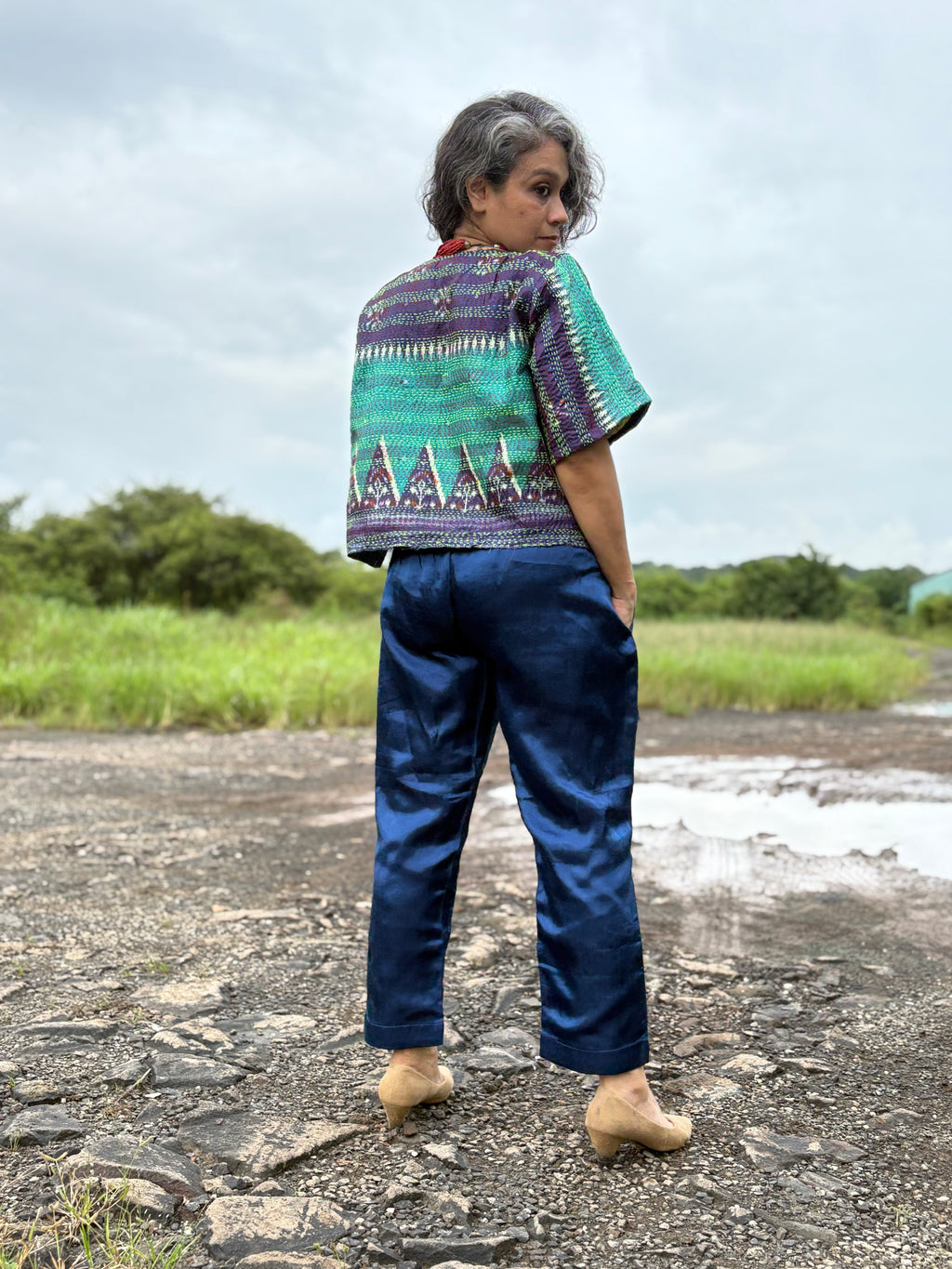 Temple Kantha Coord Set