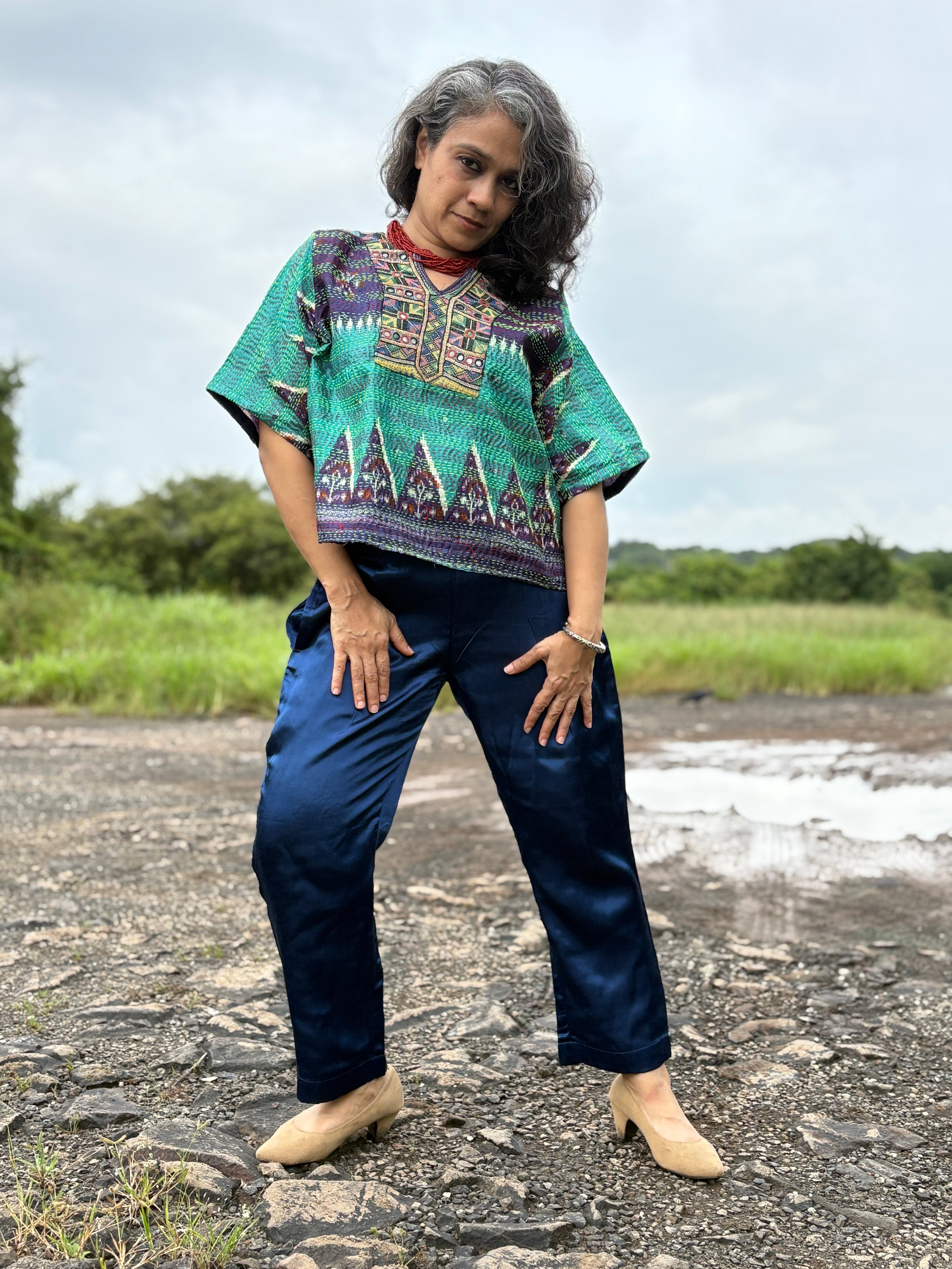 Temple Kantha Coord Set