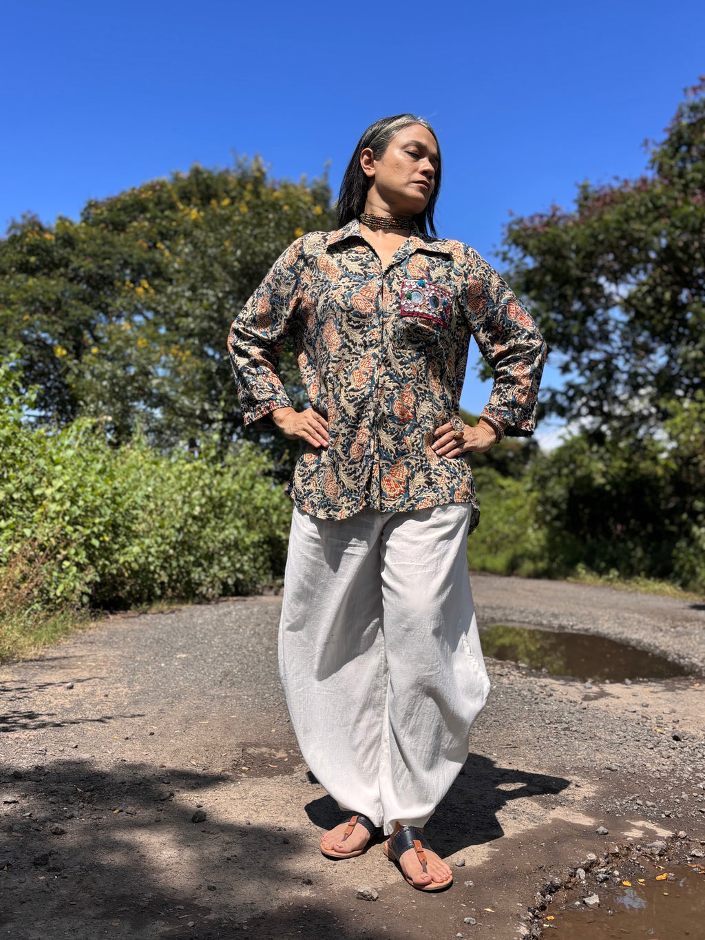 Man Mauji Kalamkari Shirt