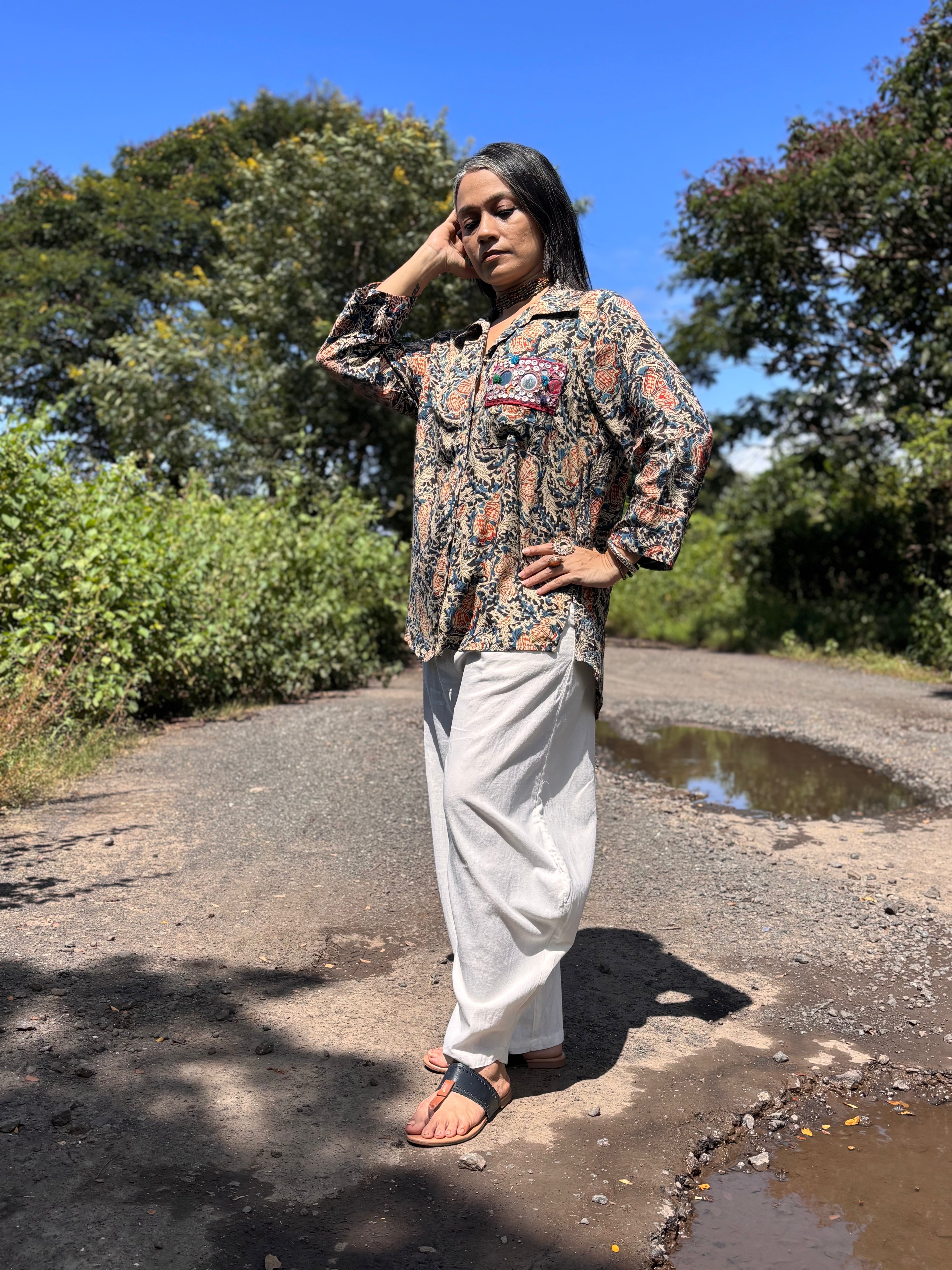 Man Mauji Kalamkari Shirt