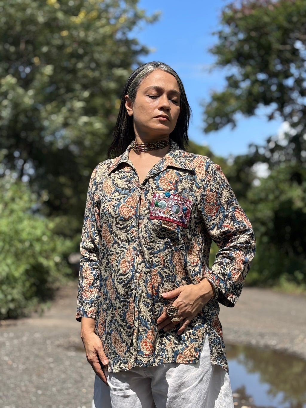 Man Mauji Kalamkari Shirt