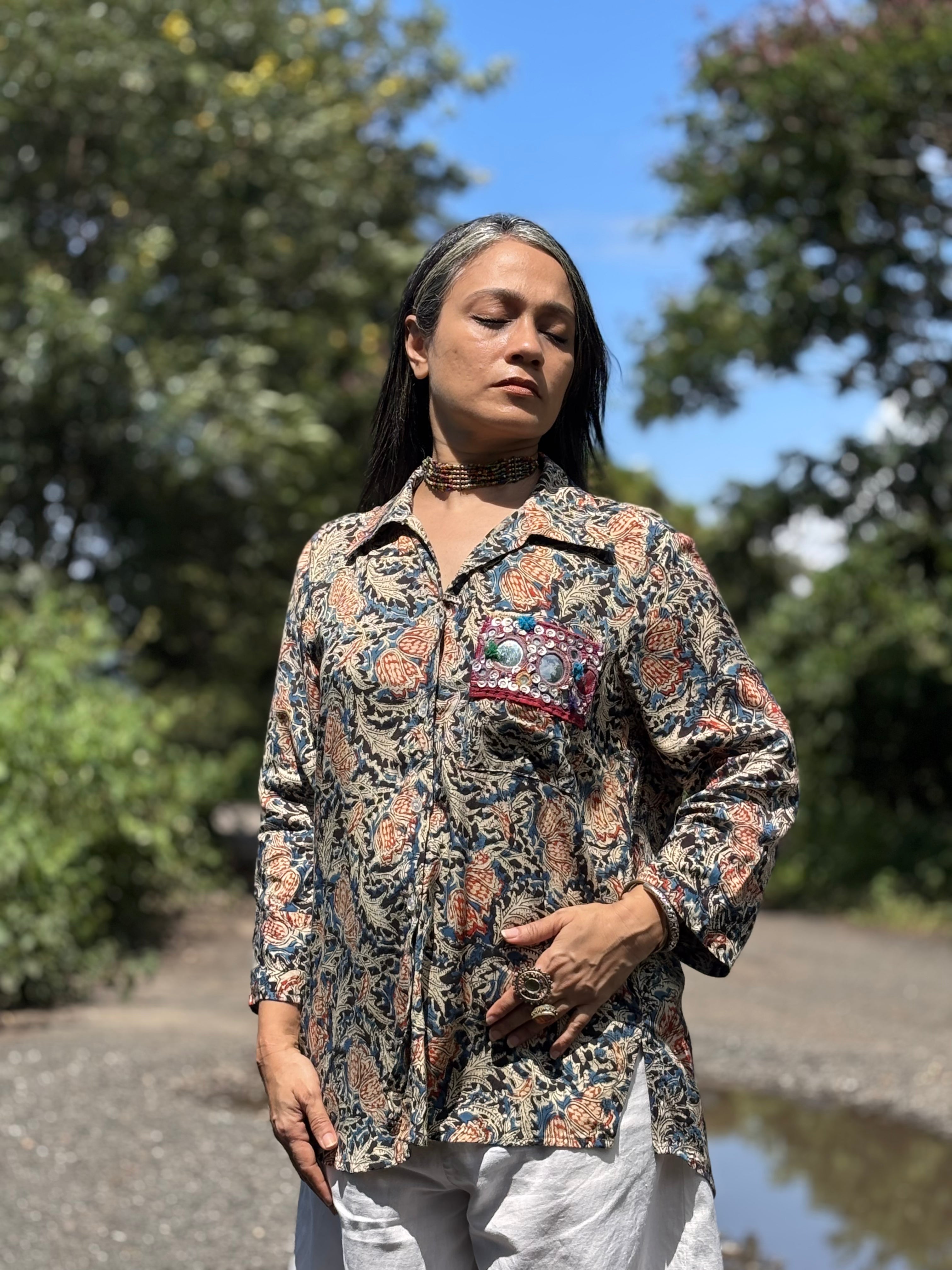 Man Mauji Kalamkari Shirt