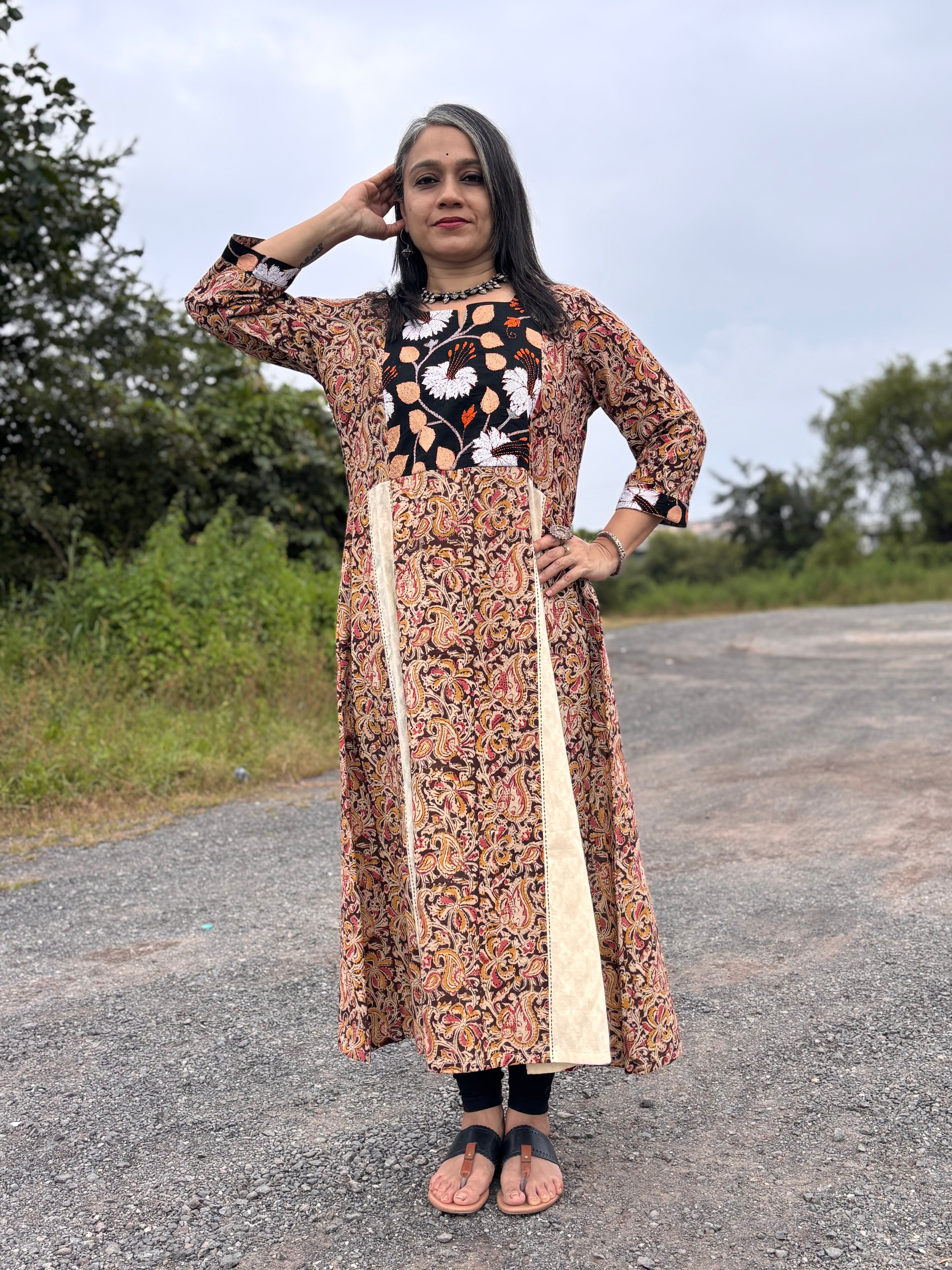 Shyama Kalamkari kurta