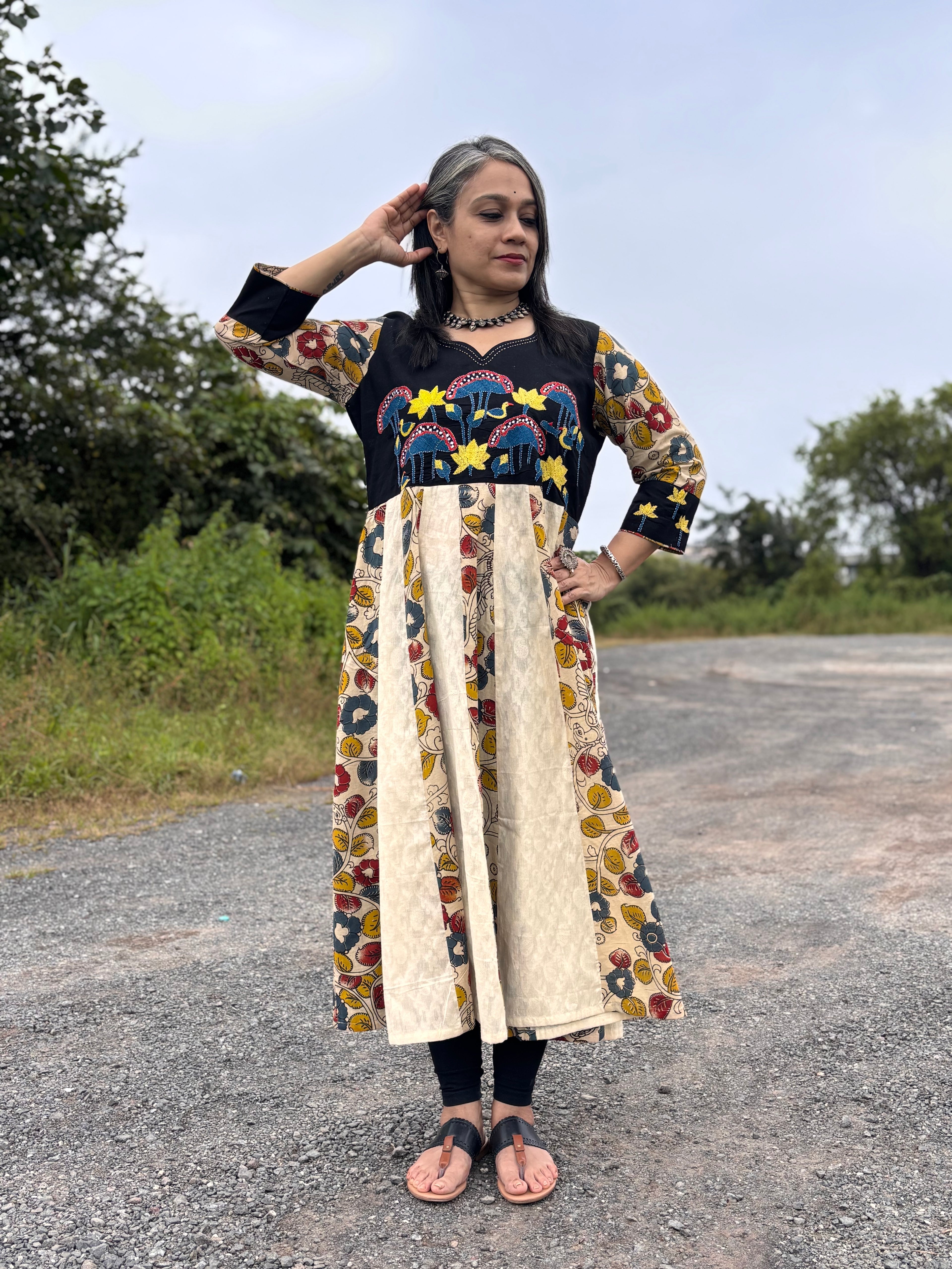 Nirmala Kalamkari Kurta