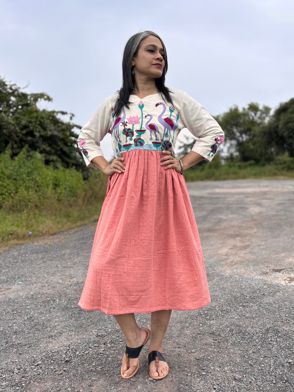 Pakshi Kantha Dress