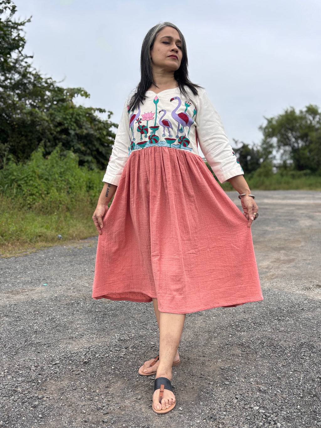 Pakshi Kantha Dress