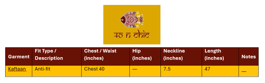 Size Info