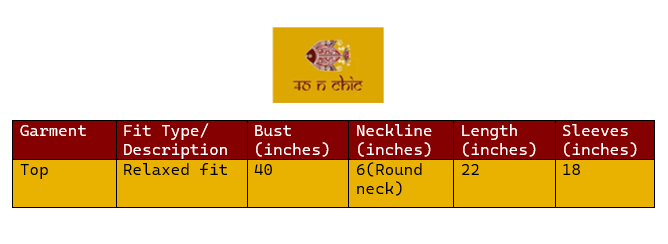Size Info