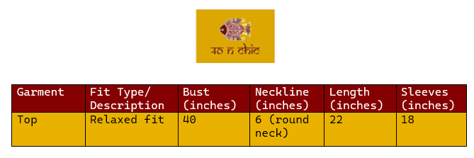 Size Info