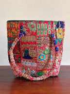 Khambadiya Patchwork Tote Bags