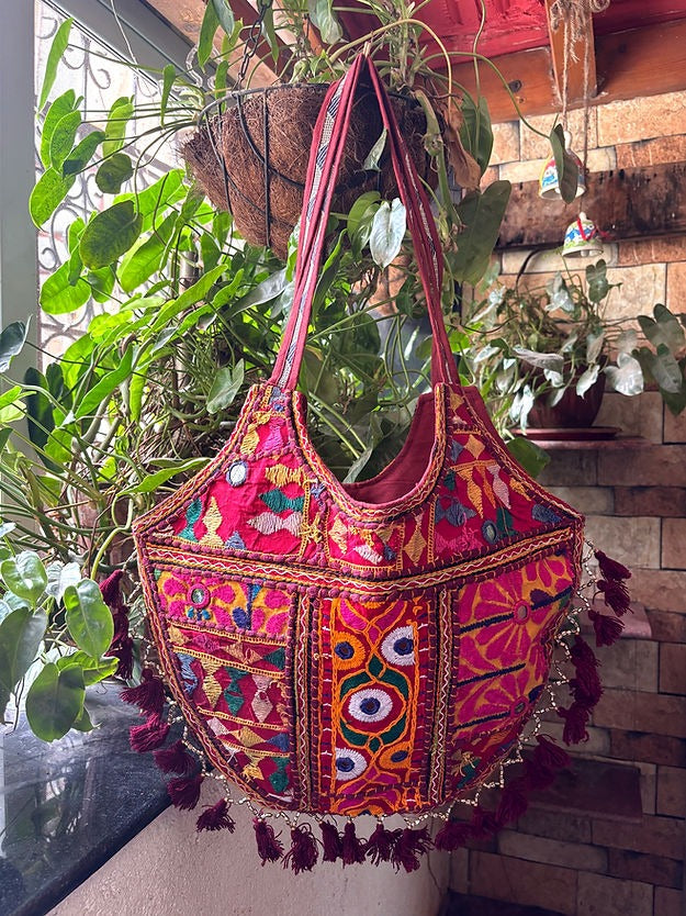Desi Boho Patchwork Tote Bags