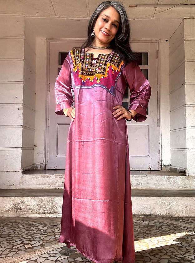 Pink and Yellow Cocktail Dress