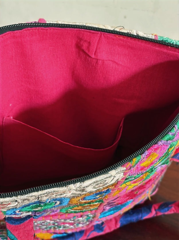 Khambadiya Patchwork Tote Bags