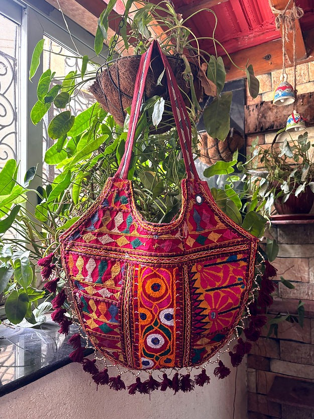 Desi Boho Patchwork Tote Bags