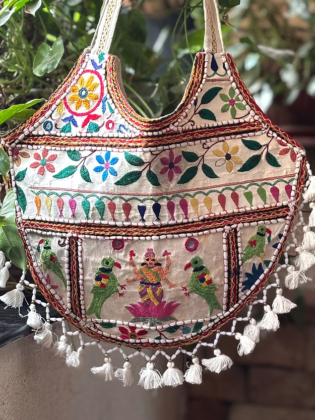 Desi Boho Patchwork Tote Bags