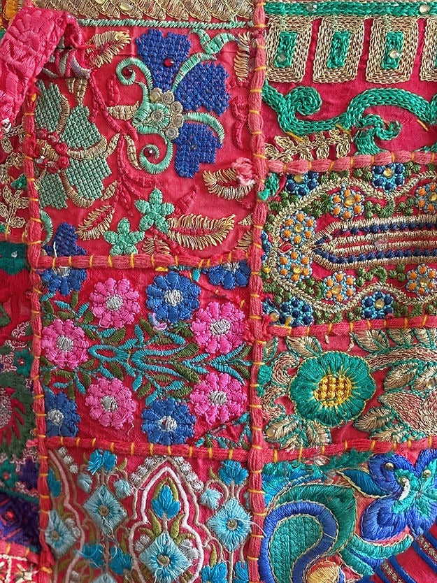 Khambadiya Patchwork Tote Bags