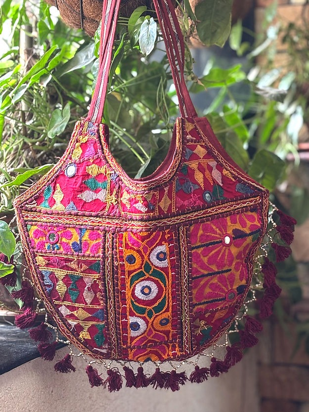 Desi Boho Patchwork Tote Bags