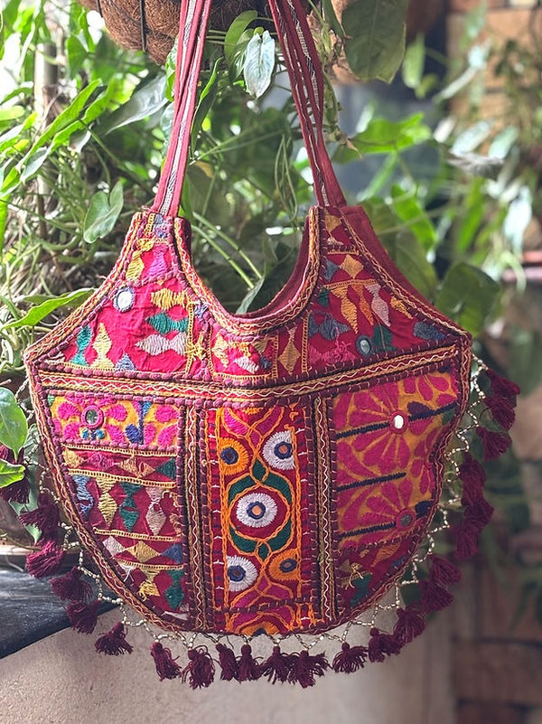 Desi Boho Patchwork Tote Bags