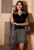 Ajrak Black Kaftaan