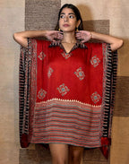 Ajrak Red Kaftaan