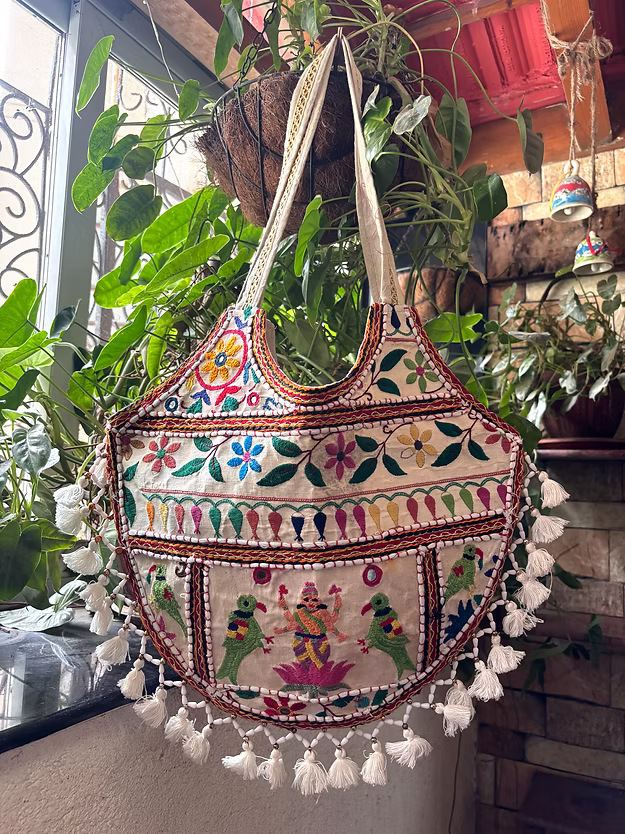 Desi Boho Patchwork Tote Bags