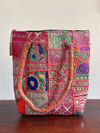 Khambadiya Patchwork Tote Bags