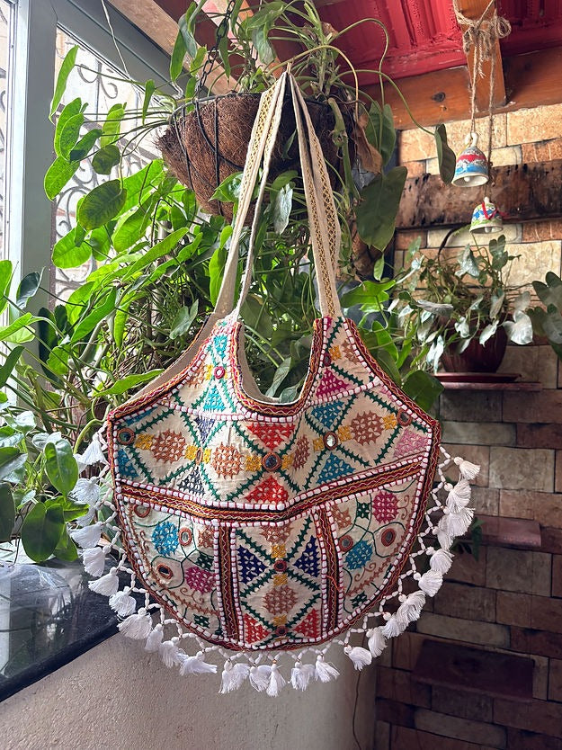 Desi Boho Patchwork Tote Bags