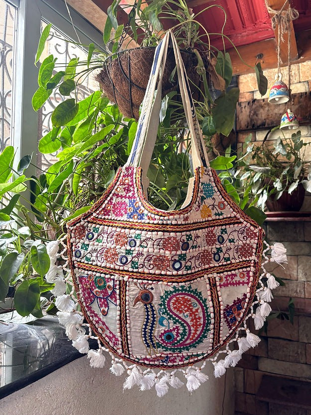 Desi Boho Patchwork Tote Bags