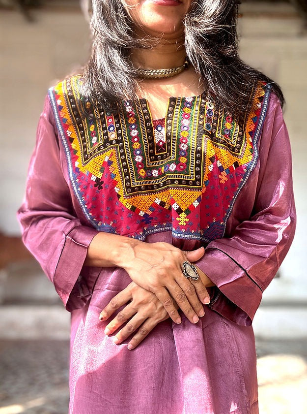 Pink and Yellow Cocktail Dress