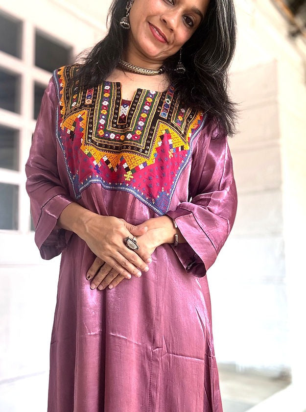 Pink and Yellow Cocktail Dress