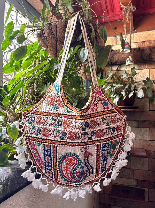 Desi Boho Patchwork Tote Bags