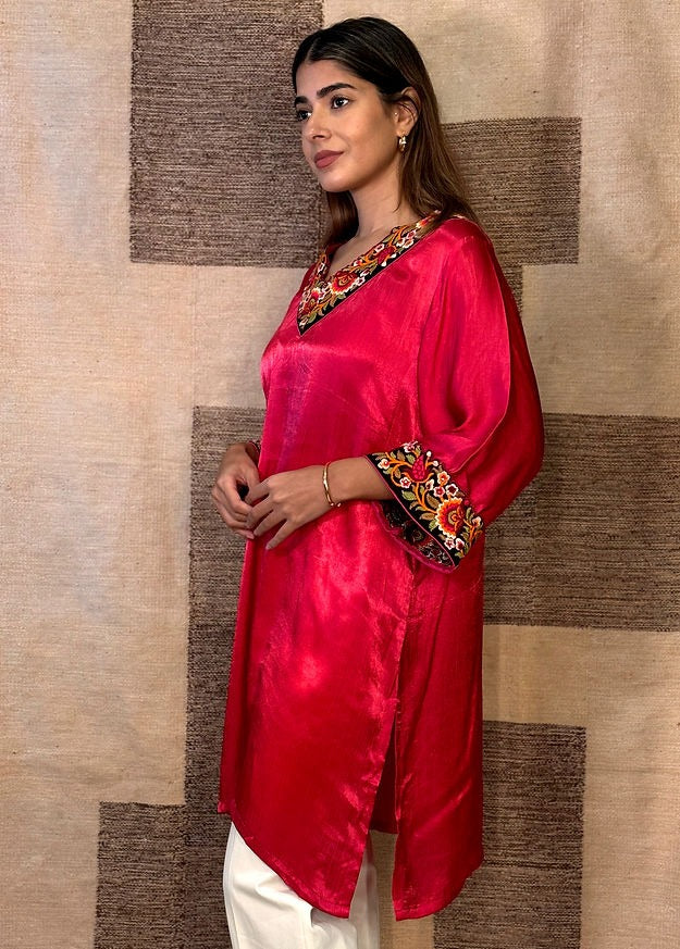 The Hot Pink Long Top