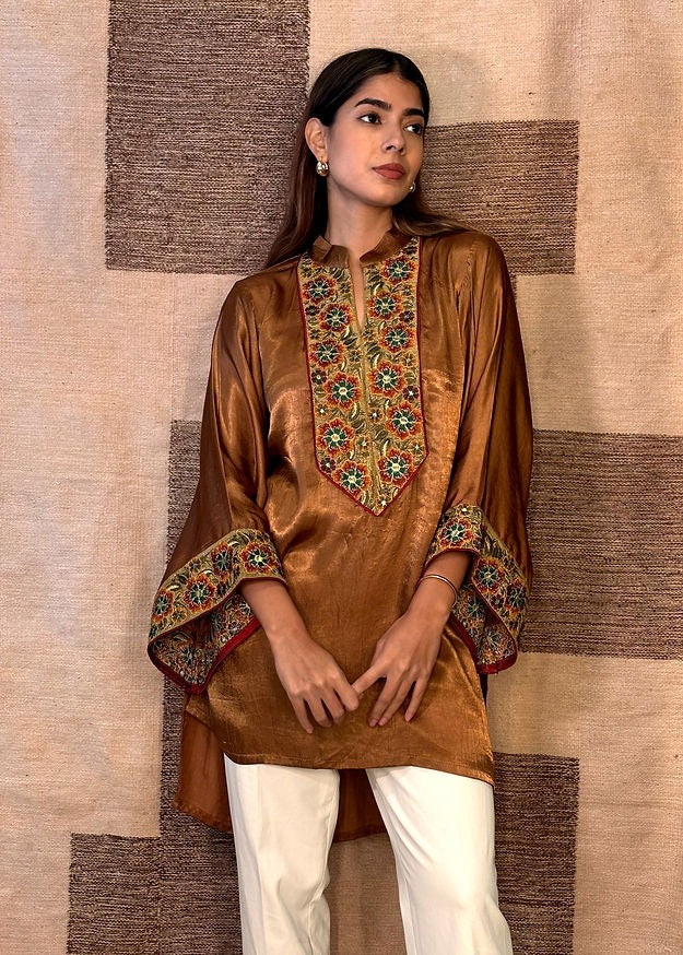 The Earthy Brown Long Top