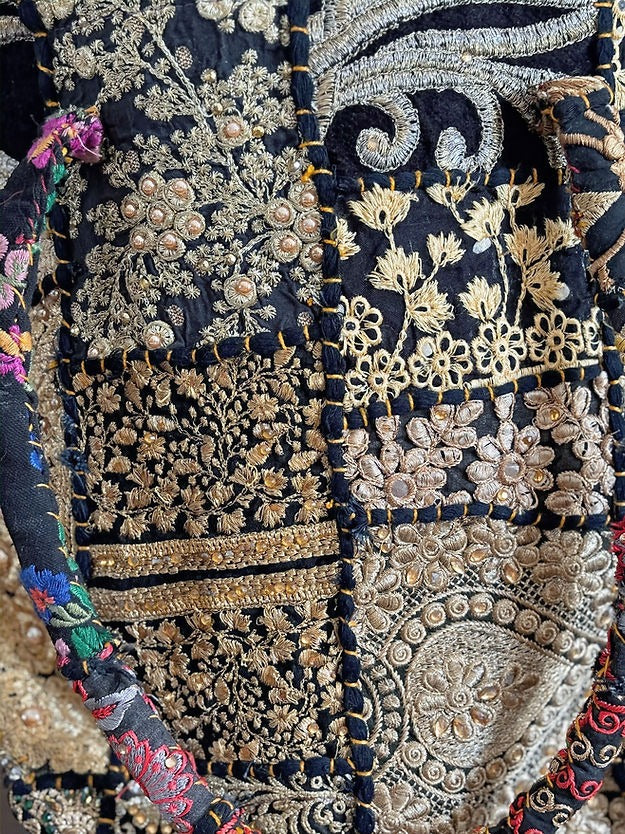 Khambadiya Patchwork Tote Bags