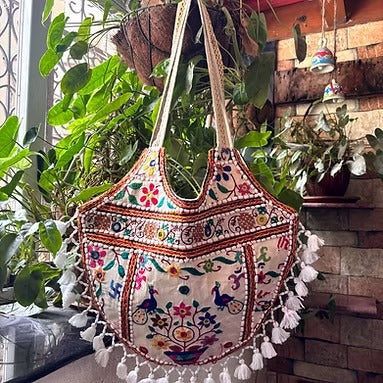 Desi Boho Patchwork Tote Bags