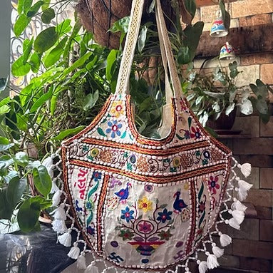 Desi Boho Patchwork Tote Bags